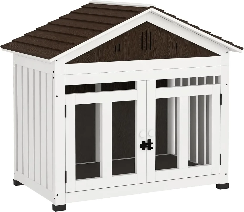 L Dog House Outdoor Indoor Wooden Kennel for Small product image