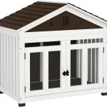 L Dog House Outdoor Indoor Wooden Kennel for Small 1 | PricZone