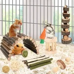 Hamster Toys Guinea Pig Wheel Cage Accessories Small Animal 2 | PricZone