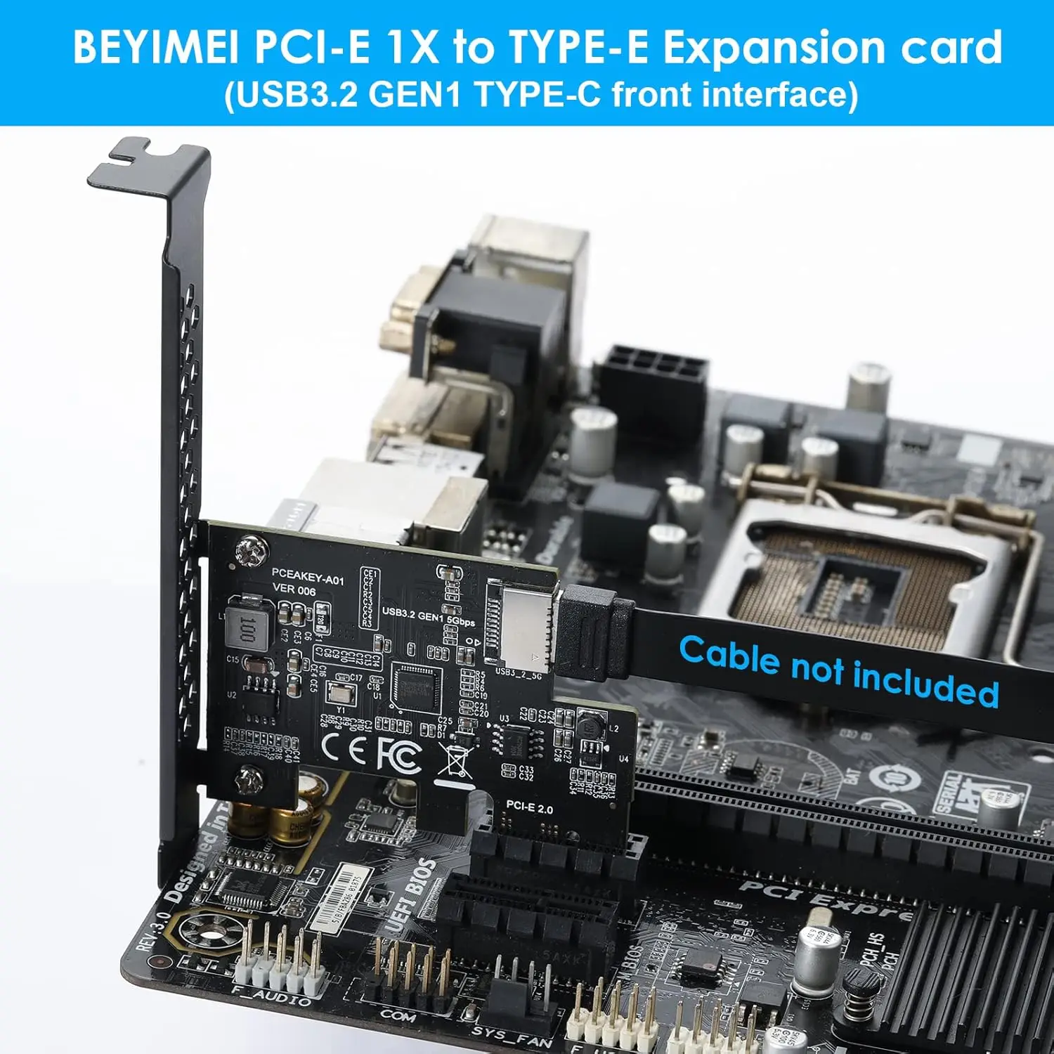 PciE 1X To USB 32 Gen1 TypeE Expansion Card 6 | PricZone Pci E 1X To USB 32 Gen1 Type E Expansion Card 6 | PricZone
