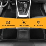 Universal Auto Floor Mats with Anti Slip Thick Carpet 3 | PricZone