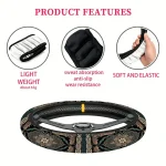 Luxury Retro Persian Style Steering Wheel Cover 15 Inch 2 | PricZone