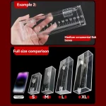 Transparent Fish Viewing Box Rectangle Desktop Goldfish 6 | PricZone