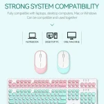 Wireless Keyboard Mouse Combo Retro Typewriter 104 Keys 7 | PricZone