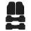 Chevrolet Traverse All Weather Rubber Floor Mats 3 Row Black
