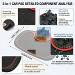 In 1 Car Anti Slip Mat with Rotating Phone Holder 3 | PricZone