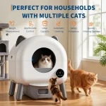Automatic Self Cleaning Cat Litter Box 72L Large Capacity 7 | PricZone