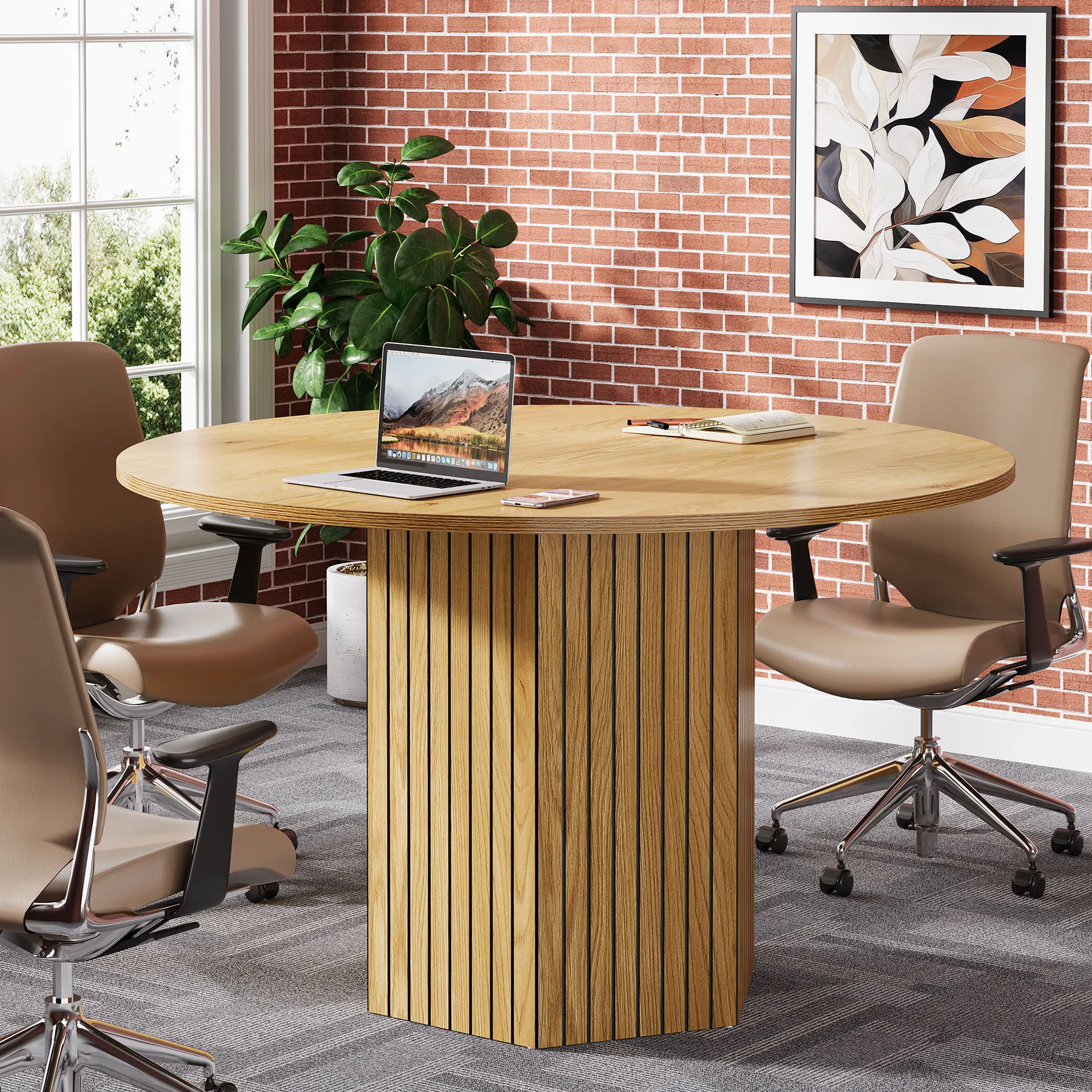 Tribesigns Modern Wood Conference Table for 46 People 4 | PricZone Tribesigns Modern Wood Conference Table for 4 6 People 4 | PricZone