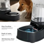 Automatic Dog Water Dispenser Gravity Stainless Steel 4 | PricZone