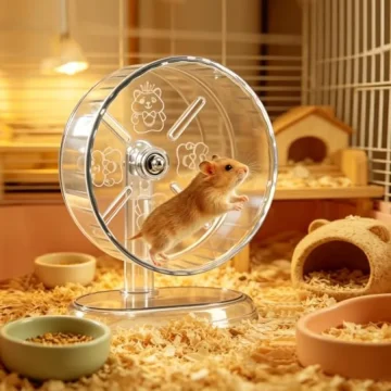Small Pet Hamster Exercise Wheel Transparent 2