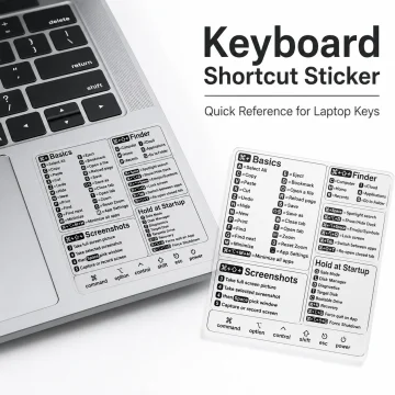Mac Keyboard Shortcut Stickers for MacBook Air Pro 2