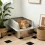 Stainless Steel Cat Litter Box Semi-Open High-Sided Pan
