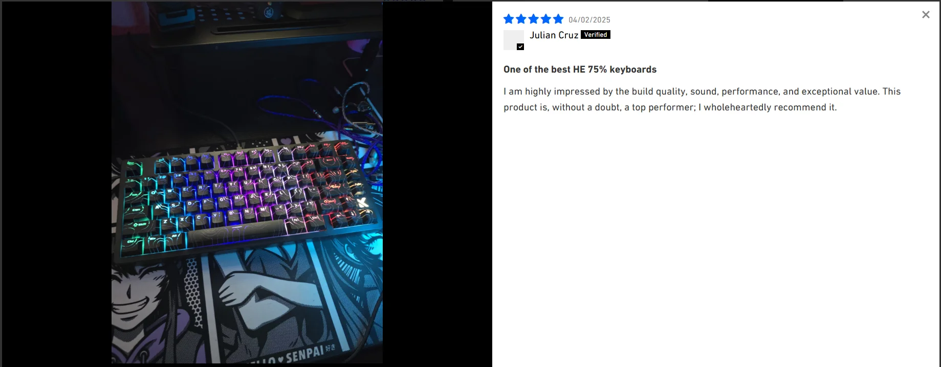 Mchose Jet75 Kailh Magnetic Switch Gaming Keyboard 20