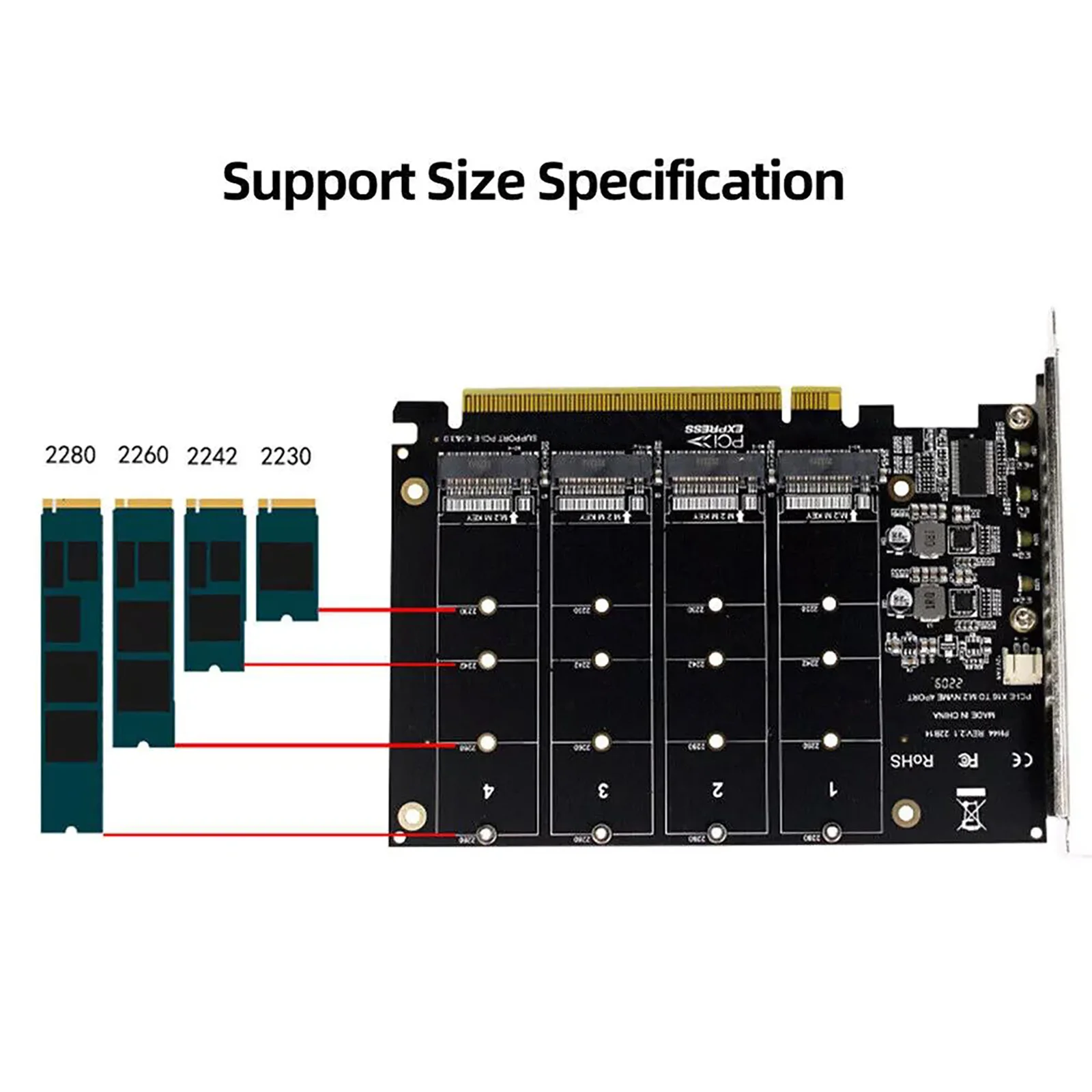 Quad Port M2 Nvme SSD Pcie X16 Expansion Card 6 | PricZone Quad Port M2 Nvme SSD Pcie X16 Expansion Card 6 | PricZone