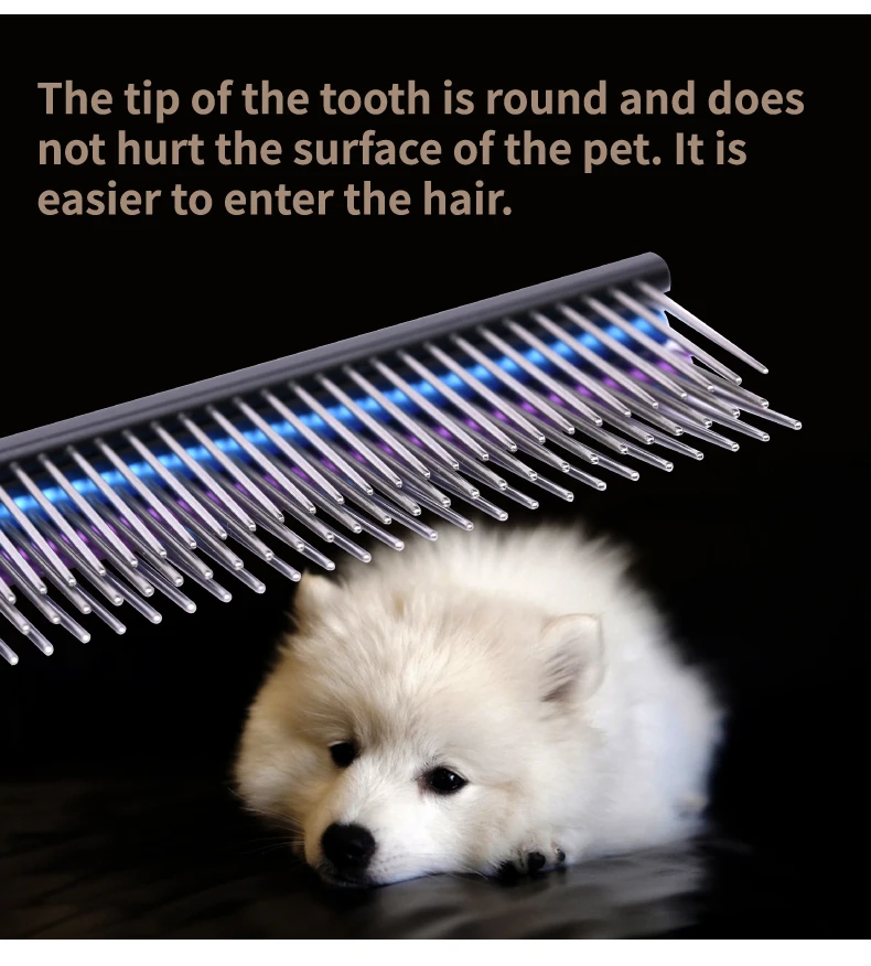 Fenice Metal Comb for Dogs Stainless Steel Pet Dog Cat Pin 28