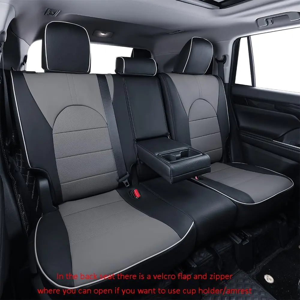 Toyota Camry Waterproof Leather Car Seat Covers Custom Fit 20