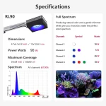 Popbloom Rl90 WiFi Reef Aquarium Light 100W Marine LED Full 3 | PricZone Popbloom Rl90 WiFi Reef Aquarium Light 100W Marine LED Full 3 | PricZone