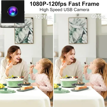 6Mp 1080P Fisheye Webcam with 120Fps High Speed Wide Angle 2