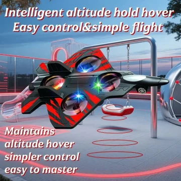 4G Remote Control Foam Fighter Airplane Toy with Light Stunt 2