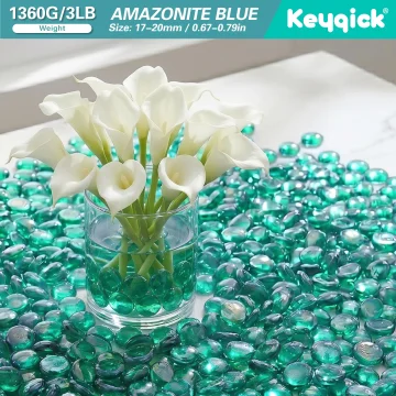 1360G Flat Glass Beads Assorted-Color Gemstones Suitable 2