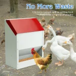Large Automatic Metal Chicken Feeder Dispenser for Farm 4 | PricZone Large Automatic Metal Chicken Feeder Dispenser for Farm 4 | PricZone
