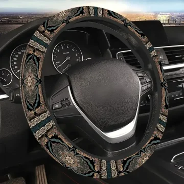 Luxury Retro Persian Style Steering Wheel Cover 15-Inch 1