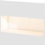 White Compact Reception Desk with Adjustable LED Lights 5 | PricZone