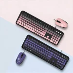 Cute Retro Round Aesthetic Typewriter Keyboard Mouse Set 1 | PricZone Cute Retro Round Aesthetic Typewriter Keyboard Mouse Set 1 | PricZone