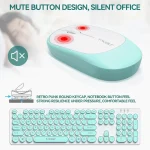Wireless Keyboard Mouse Combo Retro Typewriter 104 Keys 4 | PricZone