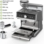 Espresso Coffee Machine with Grinder 20 Bar SemiAutomatic 6 | PricZone Espresso Coffee Machine with Grinder 20 Bar Semi Automatic 6 | PricZone