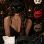 Soft Furry Faux Fur Fox HalfFace Mask Props Ornament 3 | PricZone