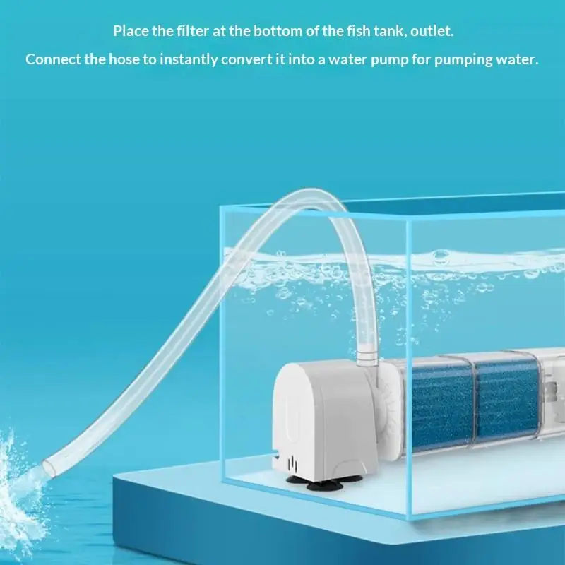 All-In-One Aquarium Filter Pump 6 Functions for Clean Water 19
