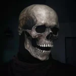 Movable Jaw Skull Mask Latex Full Head Horror Halloween 4 | PricZone
