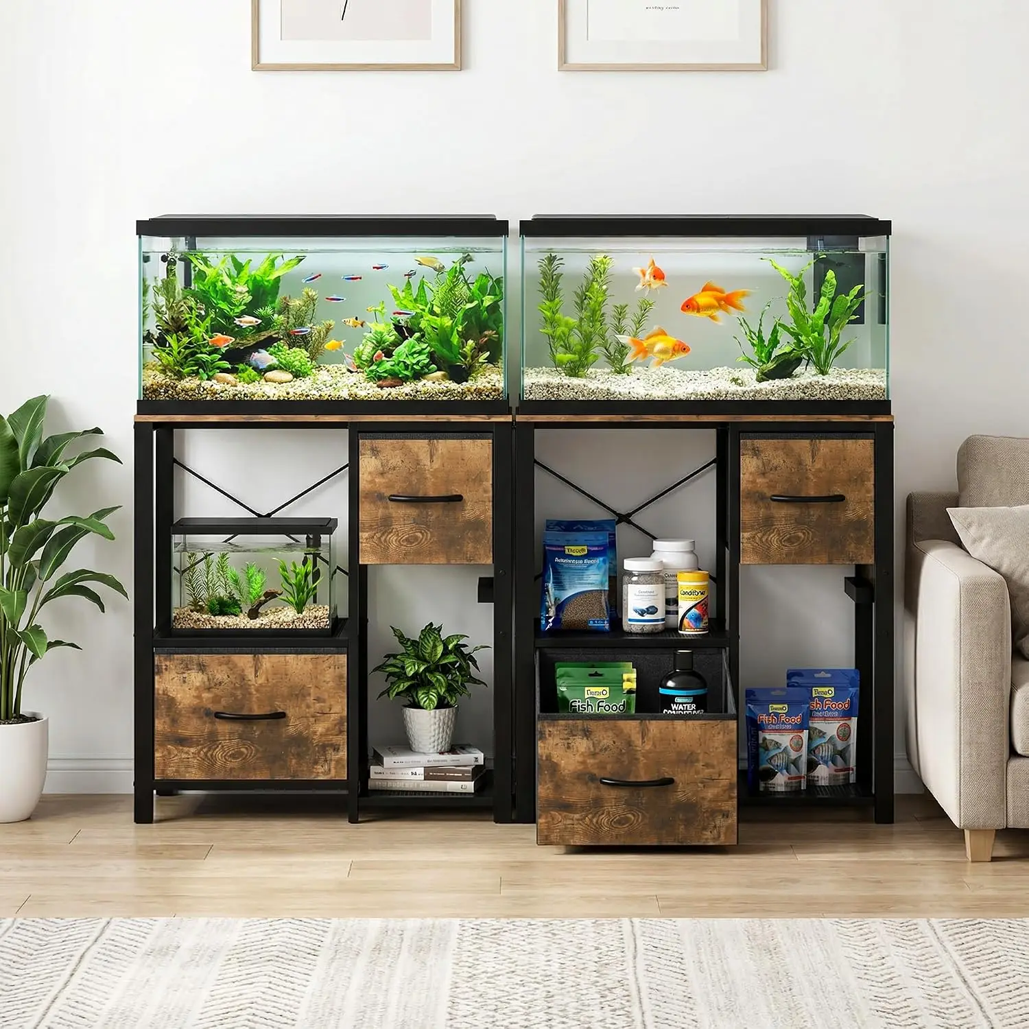 Garvee 80Cm Aquarium Stand for 2029 Gallon Tank Heavy Duty 6 | PricZone Garvee 80Cm Aquarium Stand for 20 29 Gallon Tank Heavy Duty 6 | PricZone