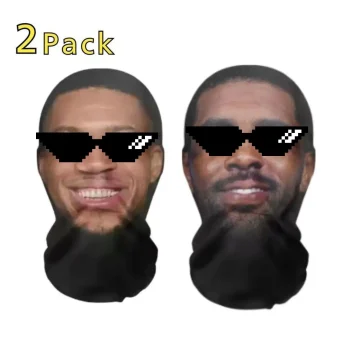 Realistic Celebrity Face Masks 2 Pack Mesh Print Balaclava 2