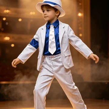 Boys Striped Suit Costume Set Includes Blazer Trousers 1 | PricZone