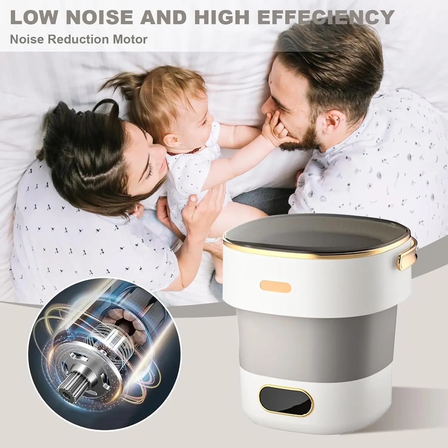 13L Washing Machine for Underwear Socks Foldable Washer 12