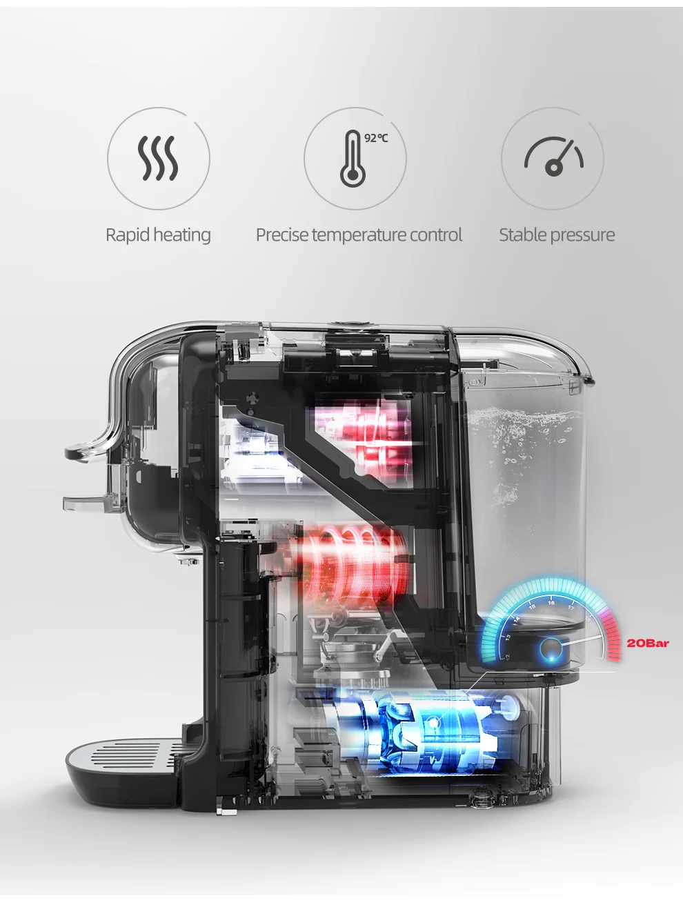 Hibrew Multiple Capsule Coffee Machine Hot/Cold Dolce Gusto 21