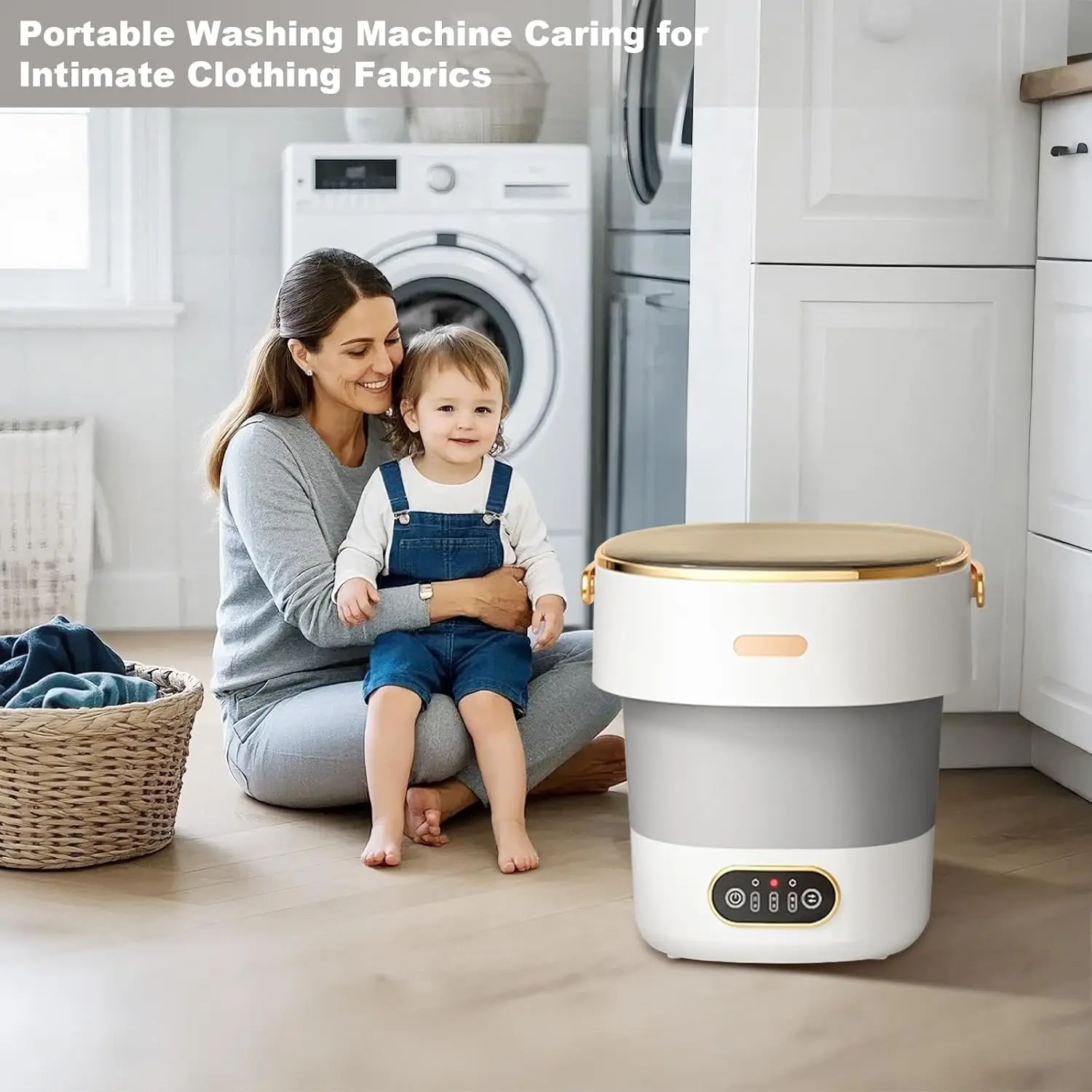 13L Washing Machine for Underwear Socks Foldable Washer 13
