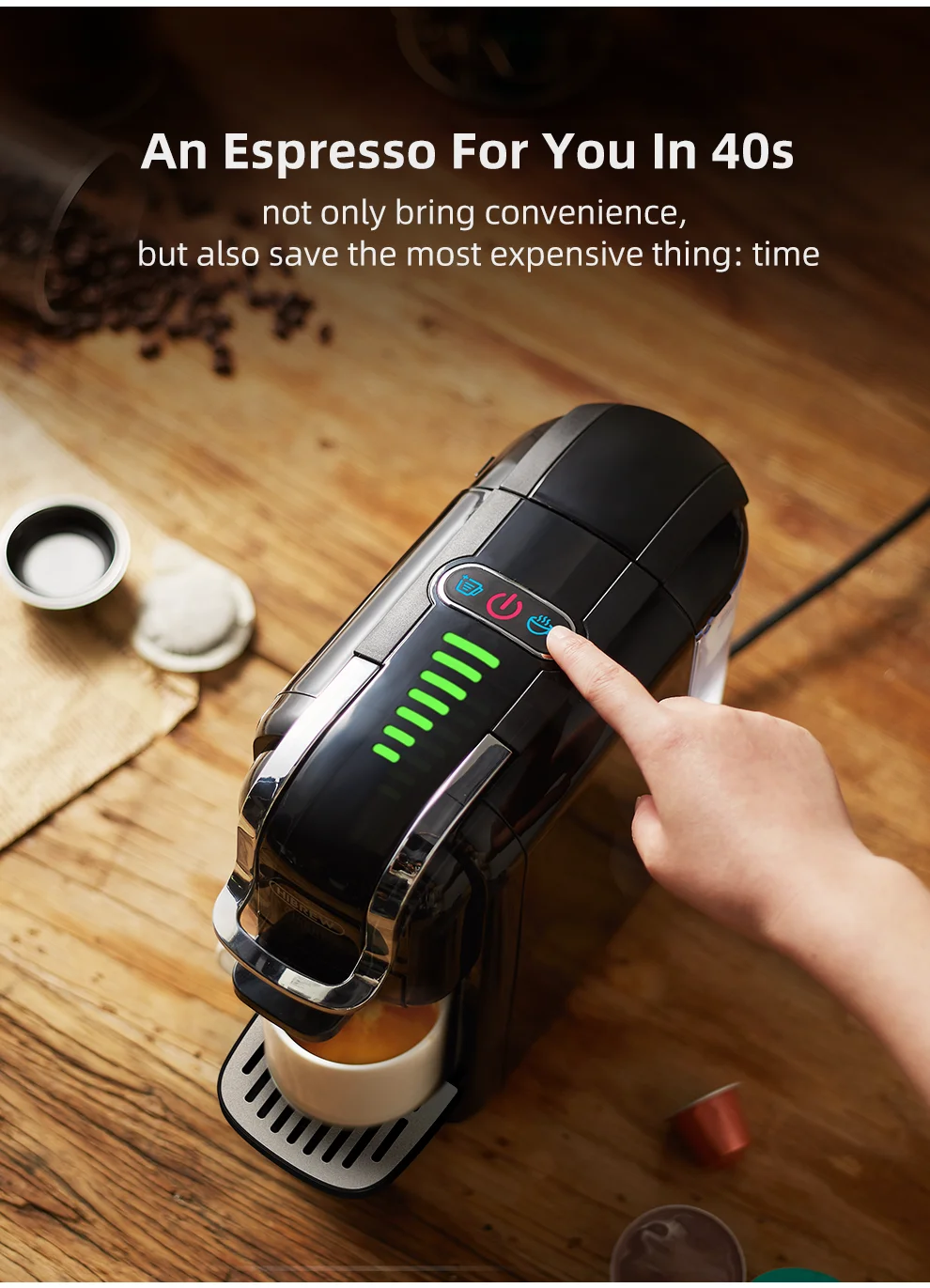 Hibrew Multiple Capsule Coffee Machine Hot/Cold Dolce Gusto 24