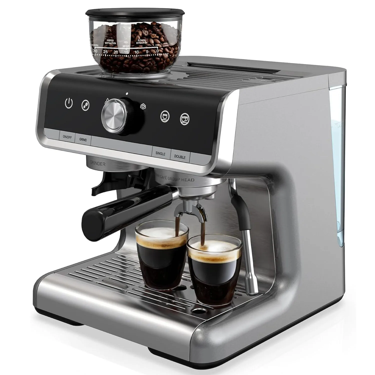 20 Bar Espresso Coffee Machine 1450W Semi-Automatic Maker 7