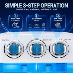 Small Washing Machine 99Lb Compact Washer Twin Tub Laundry 4 | PricZone