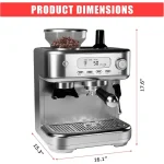 Garvee 120V 60Hz 1350W Espresso Coffee Machine Temperature 4 | PricZone