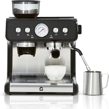Espresso Machine with Grinder 20 Bar Stainless Steel 1