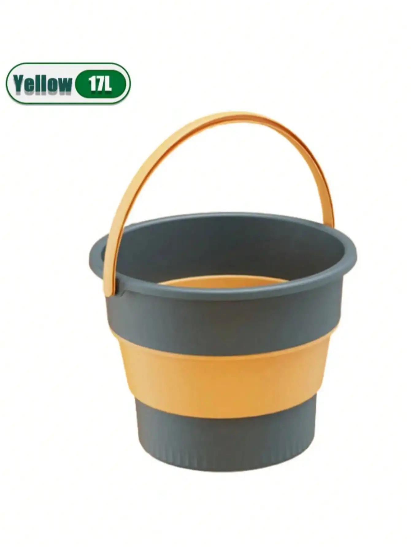 17L/10L/5L Foldable Silicone Bucket with Lid Suitable 11