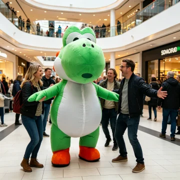 2.2M Green Dinosaur Inflatable Costume Mascot Parade Adult 2