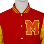 Michael Jackson Cosplay Varsity Red Yellow Colorblock 2 | PricZone
