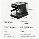 20 Bar Pressure Espresso Coffee Machine 20S Fast Heat Auto 8 | PricZone 20 Bar Pressure Espresso Coffee Machine 20S Fast Heat Auto 8 | PricZone