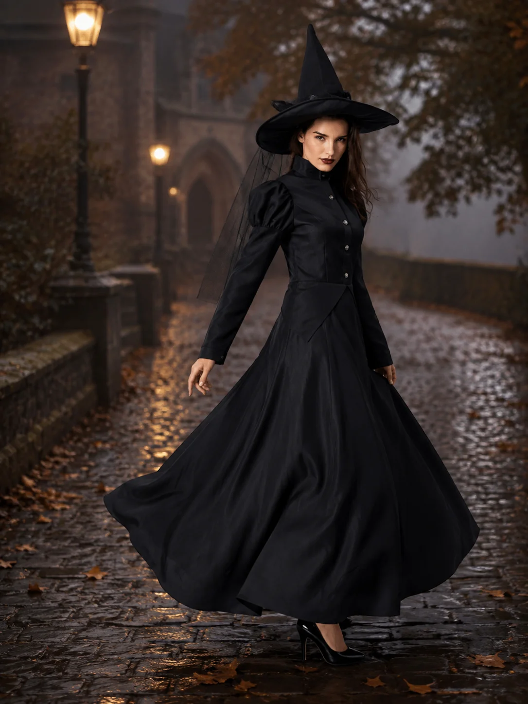 Family Matching Witch Costume for Women Girls Classic Long 5 | PricZone Family Matching Witch Costume for Women Girls Classic Long 5 | PricZone