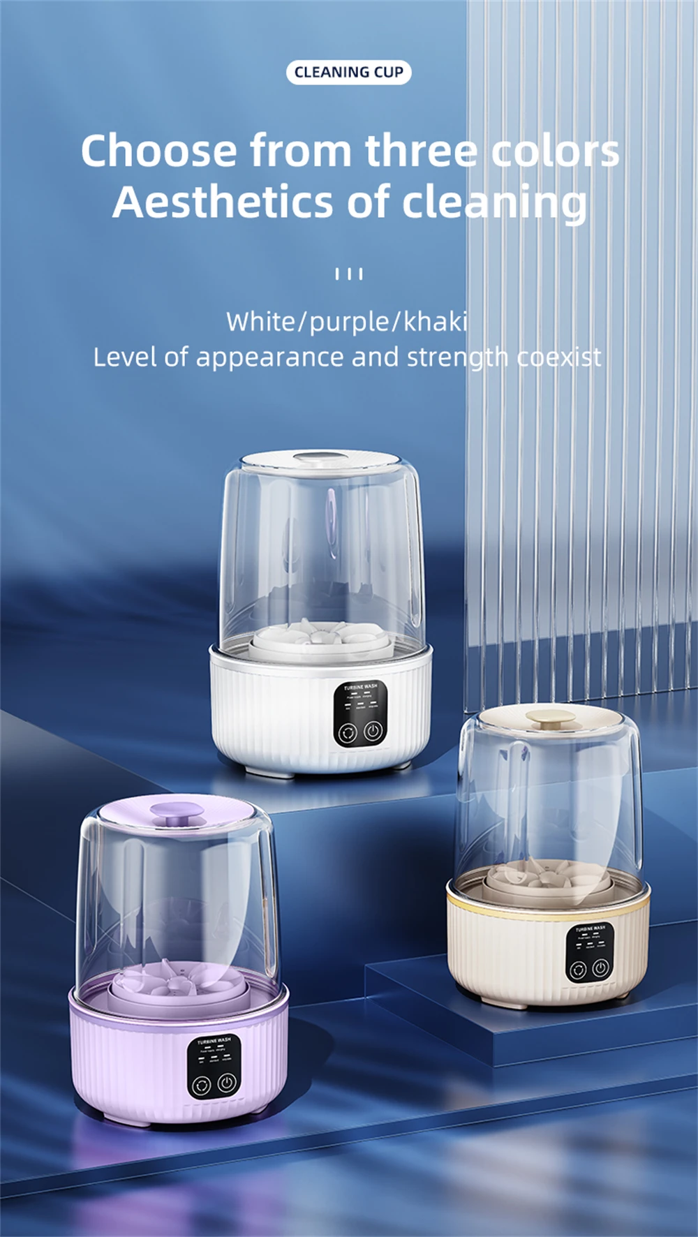 Rechargeable Cordless Laundry Washer 1.5L Waterproof 16